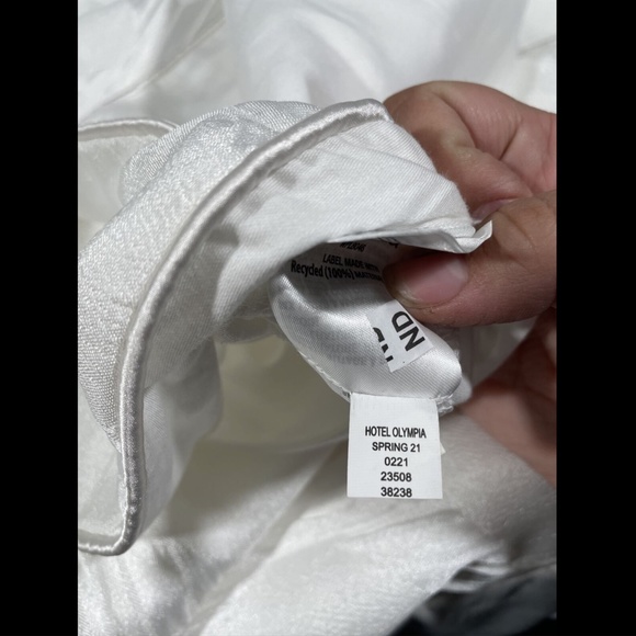 NEW $335 Hotel Collection Olympia [ Full/Queen ] Duvet Cover White‎ #D283 - Picture 8 of 11